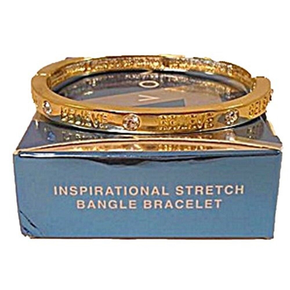 Inspirational Stretch Bangle Bracelet, New, Boxed